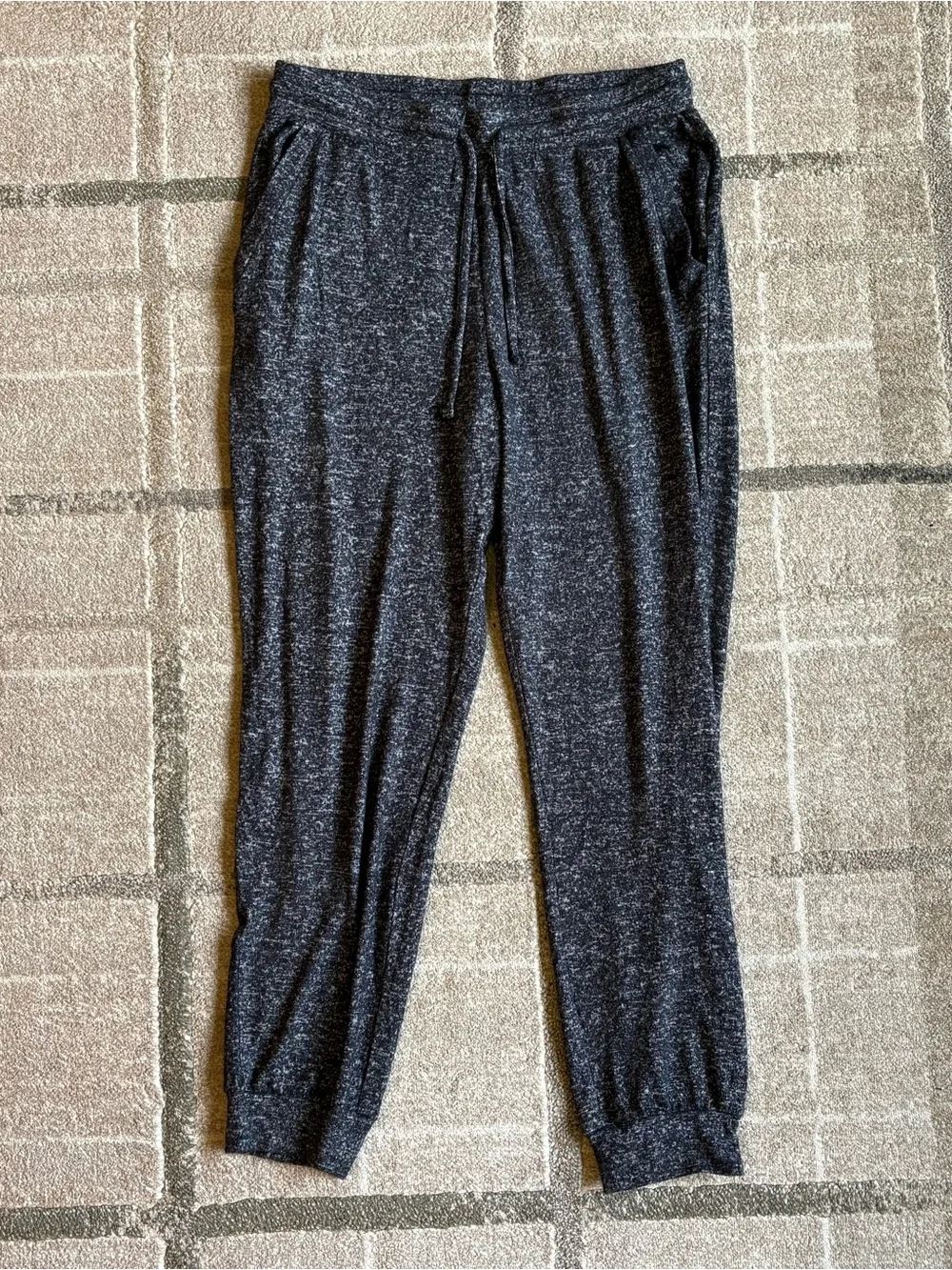Quince Brushed Lounge Jogger Pants Charcoal NWOT Size Large